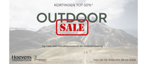 grote outdoor sale bij de wandelschoenenspecialist!