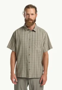 Jack Wolfskin Jack Wolfskin Meseta Shirt M 63380 Check Stone