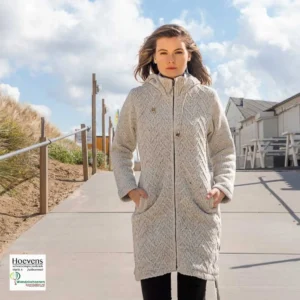 Pure Wool Pure Wool Damesvest Sharon WJK 1709 Ecru