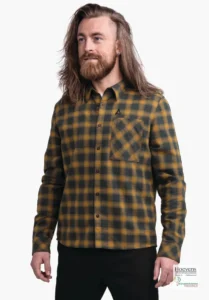 Schoffel Schoffel Urban Shirt Kleion Men 24224 4745 Oker geruit